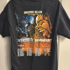 Static X Sevendust machine killer tour tee 2024 size XL
